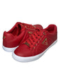 Tenis Guess Mujer - Diseño Casual Rojo con Detalles Dorados TALLA 7.5