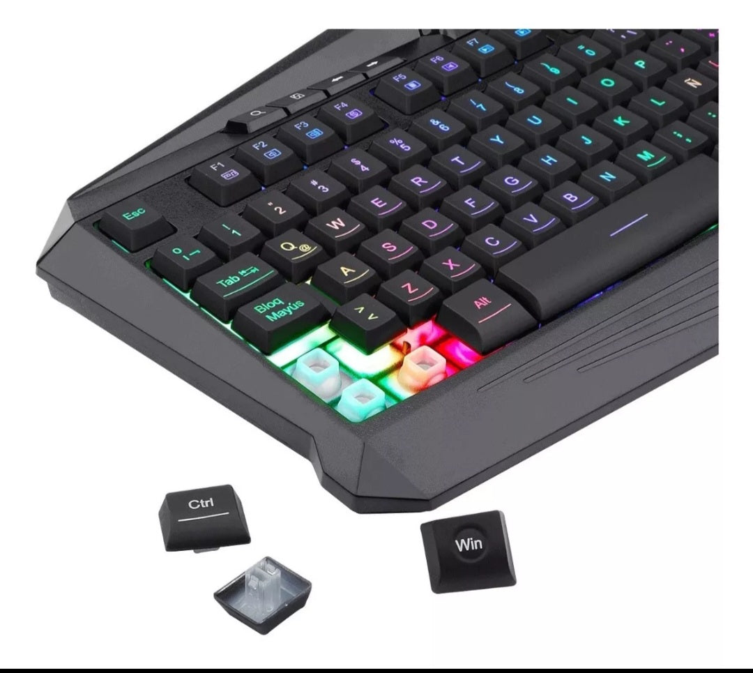 Kit Teclado Y Mouse Gamer Redragon S101-3-sp K530rgb + M601