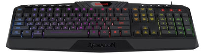 Teclado Gamer Redragon Harpe Pro K503a Español Con Luz Rgb Teclado Negro